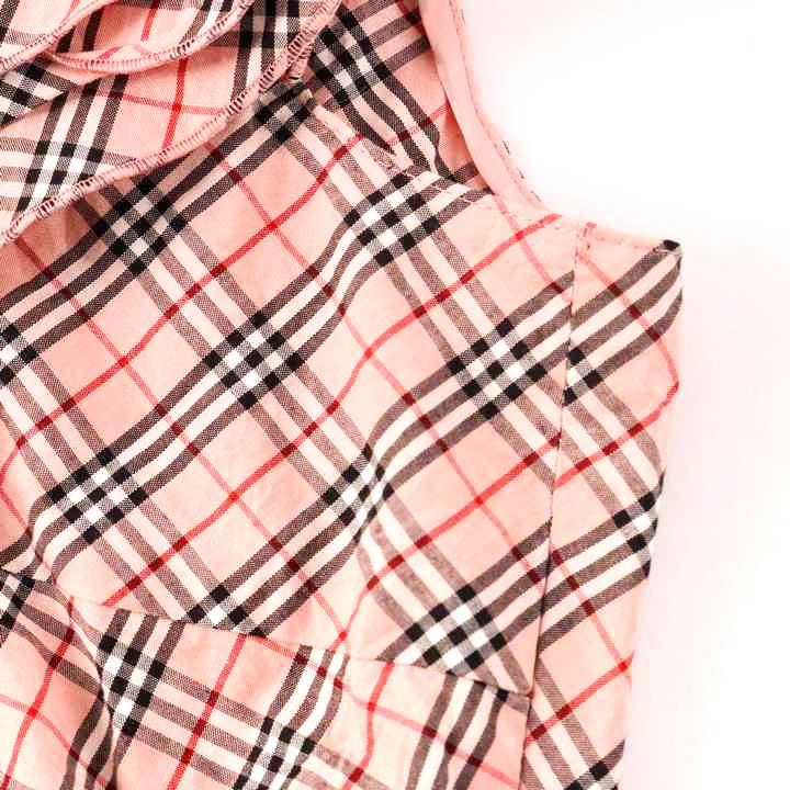 BURBERRY BLUELABEL ノバチェック キャミソール 36 フリル BURBERRY BLUE LABEL ピンク ノバチェック キャミソール