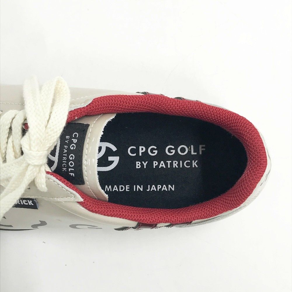 CPG GOLF シーピージーゴルフ ×PATRICK 2024年モデル スパイクレス ゴルフシューズ エナメル  ベージュ系 36 [240101456705] ゴルフウェア レディース ストスト CPG GOLF シーピージーゴルフ ×PATRICK 2024年モデル スパイク