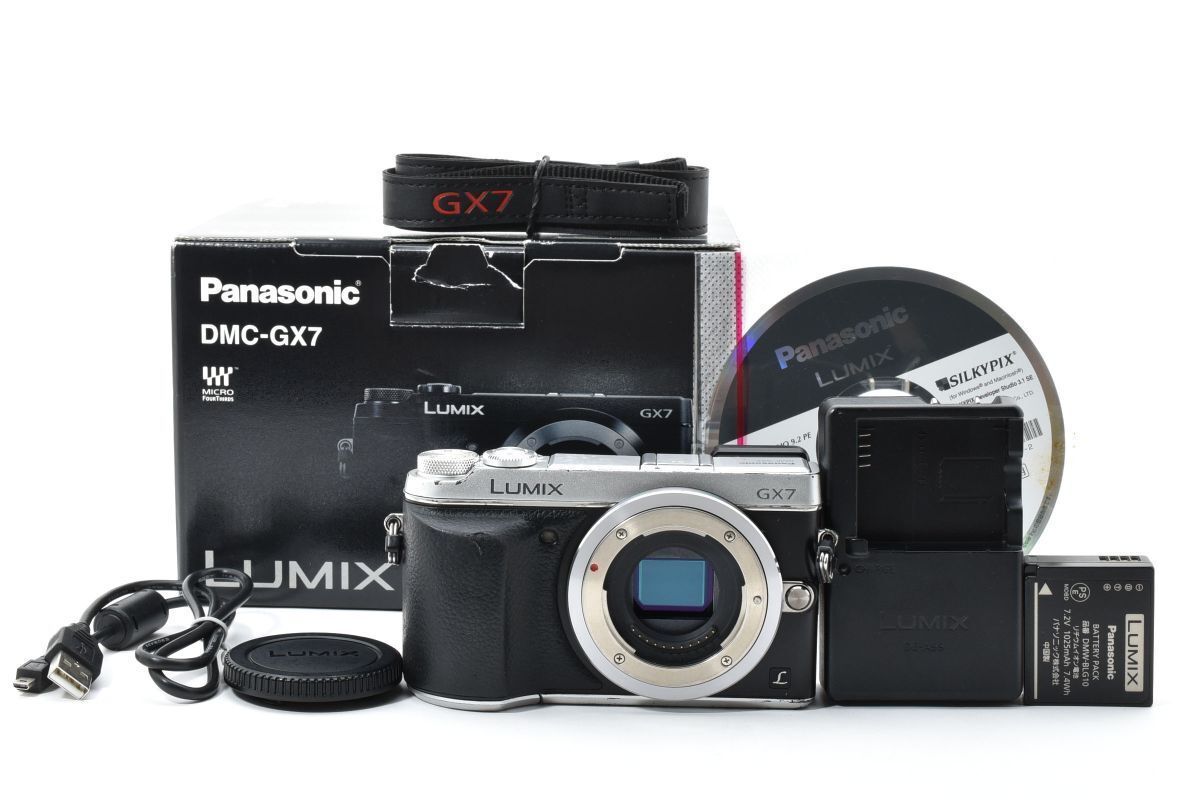ショット数18177回 Panasonic LUMIX DMC-GX7 シルバー 元 き YM4399 189