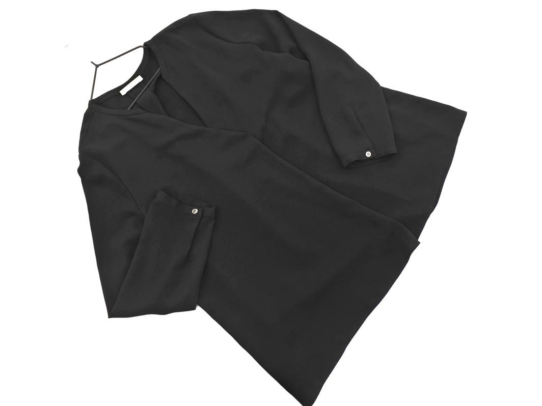 theory luxe 長袖シャツ 黒 theory luxe カジュアルシャツ レディース セオリーリュクス