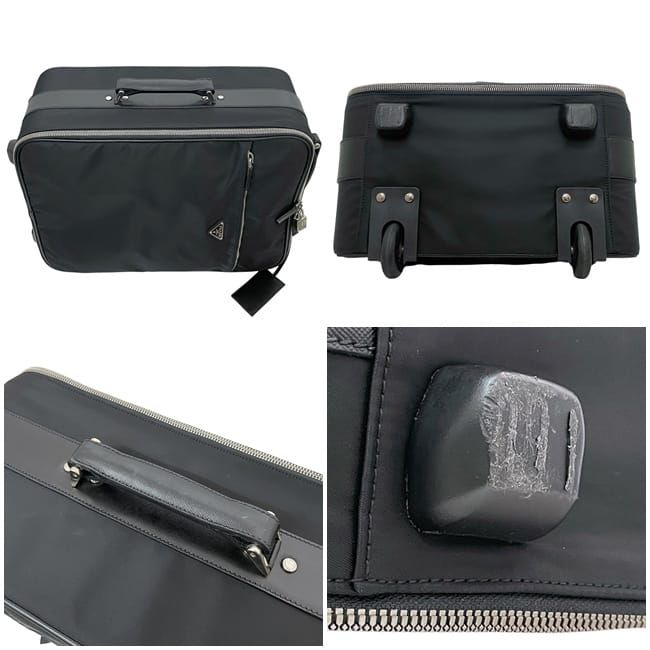 プラダ スーツケース ブラック NERO テスート 美品 キャリー