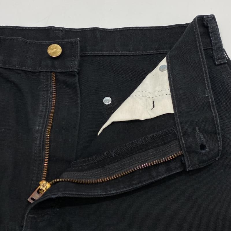 Carhartt ダブルニー W34×L32 メキシコ製 ブラック ペインター 00s メキシコ製 carharttカーハート キルティングライナー