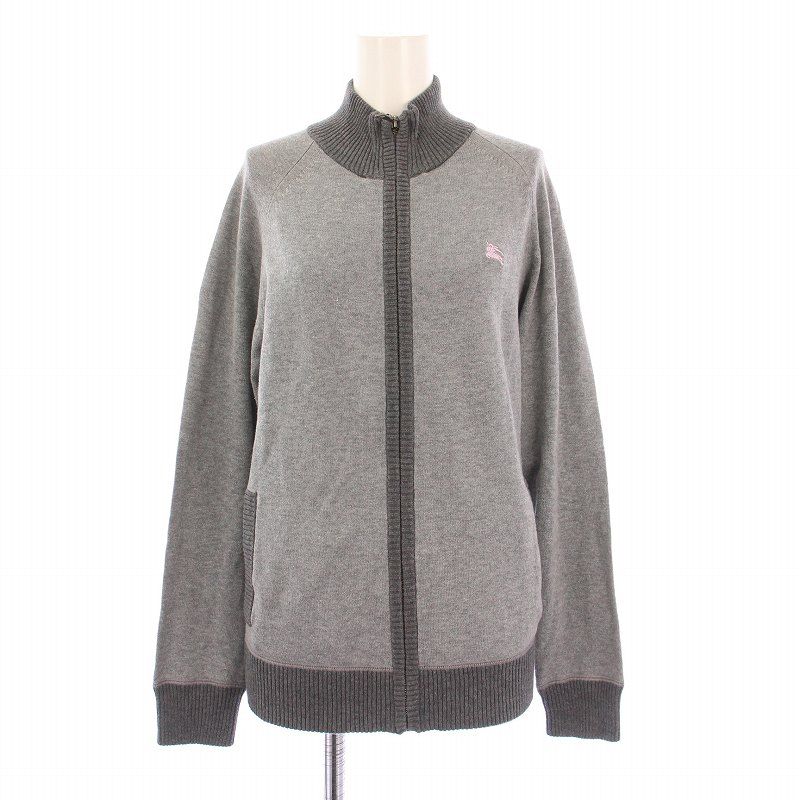 【売約済】BURBERRY BLACK LABEL バーバリー ニットジャケット 極美品/L】バーバリーブラックレーベル ニットジャケット ファー