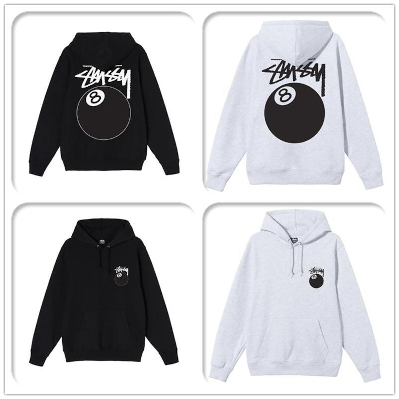 送料無料】Stussy 8ボール フーディー パーカー ステューシー