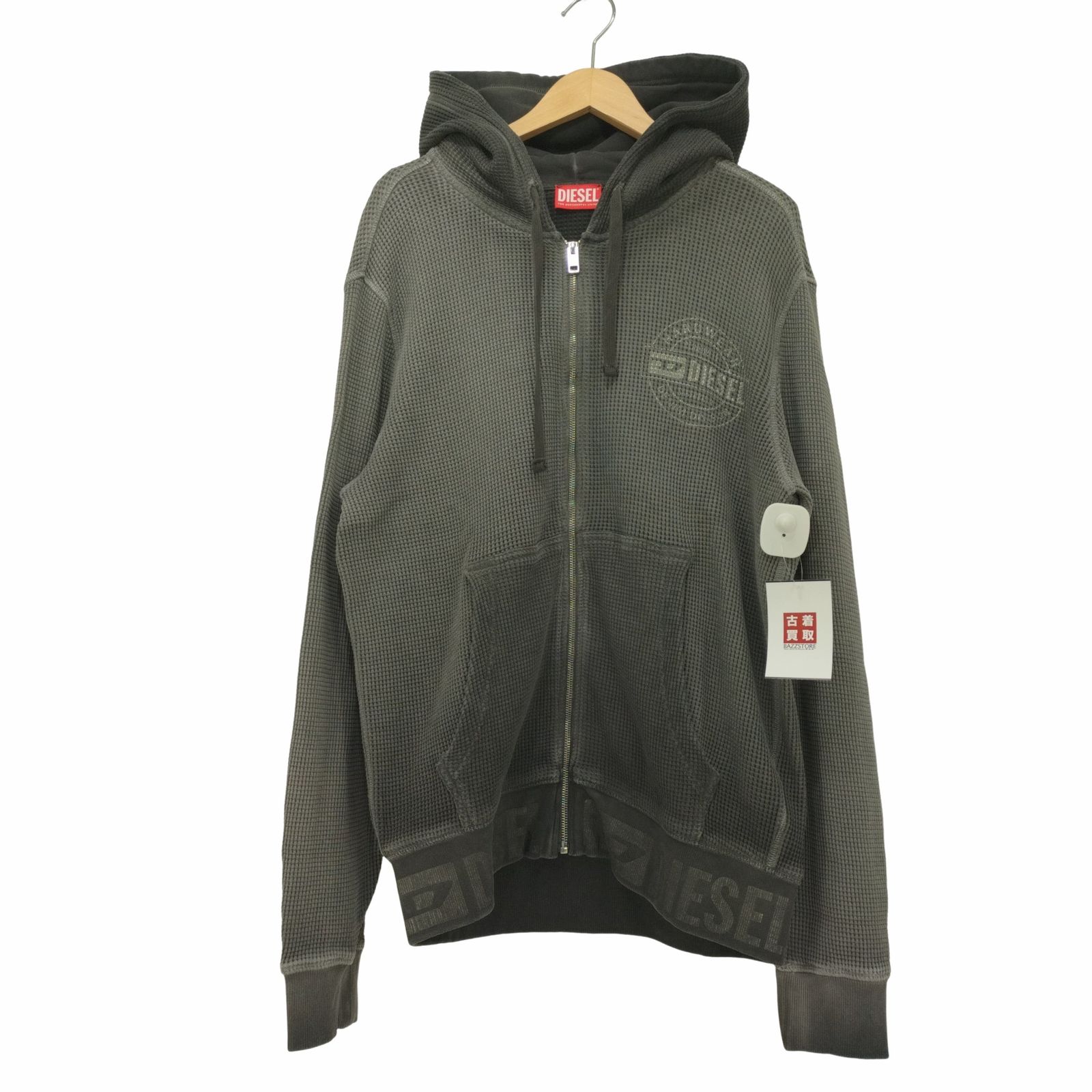 diesel 24ss S-Ginafy-Zip ジップ DIESEL ディーゼル S-GINAFY-HOOD-ZIP リブロゴプリントジップ