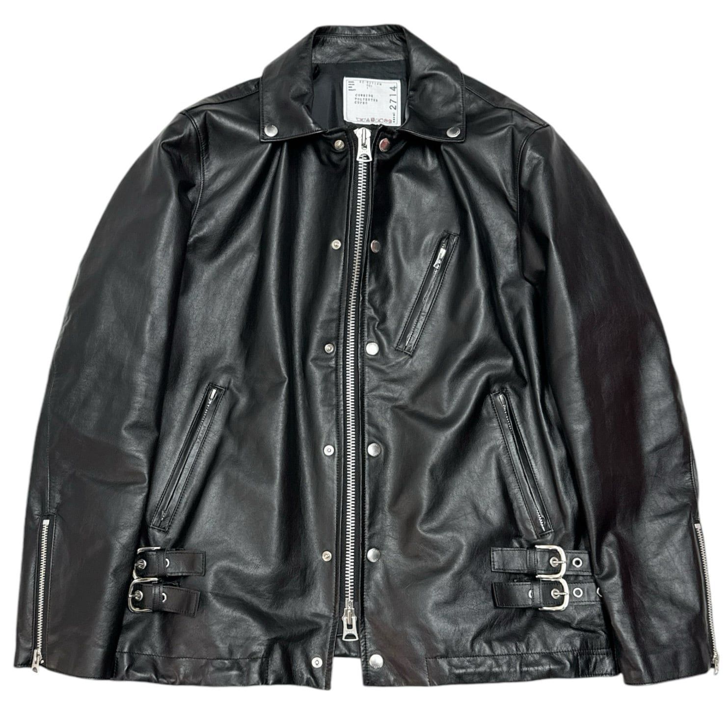 sacai レザーコーチジャケット