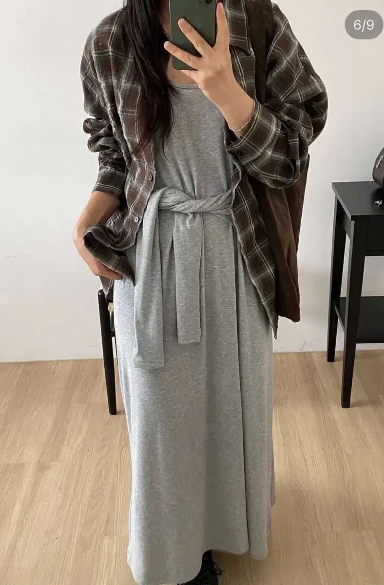 イン ザモード カーディガン スカート ロング丈 セット