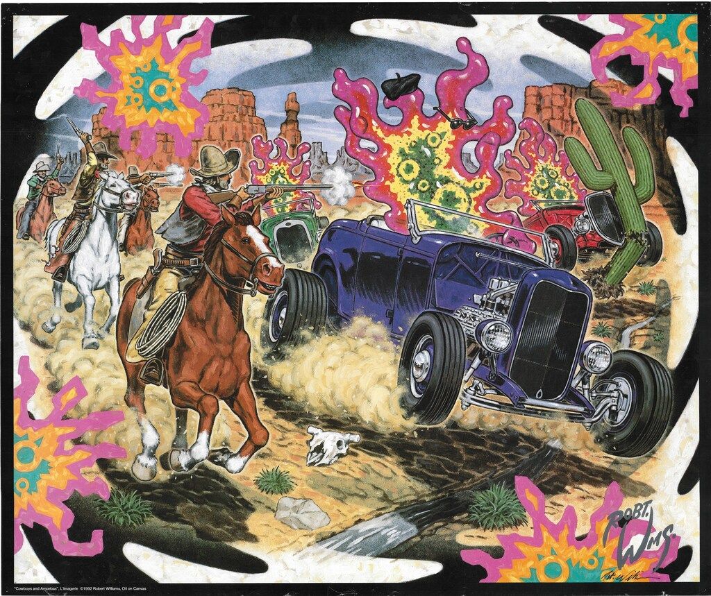 ROBERT WILLIAMS Cowboys and Amoebas ポスター