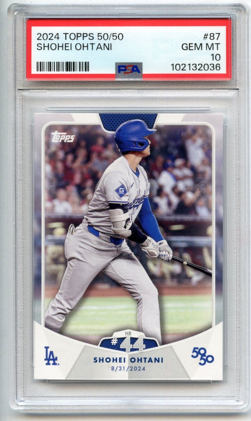 PSA鑑定カード］ PSA10 GEM MT 大谷翔平 2024 Topps 50/50 #87 HR #44