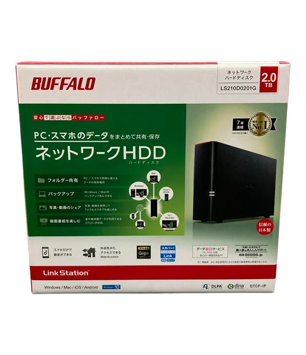 BUFFALO LS210D0201G リンクステーション 2TB ネットワークHDD