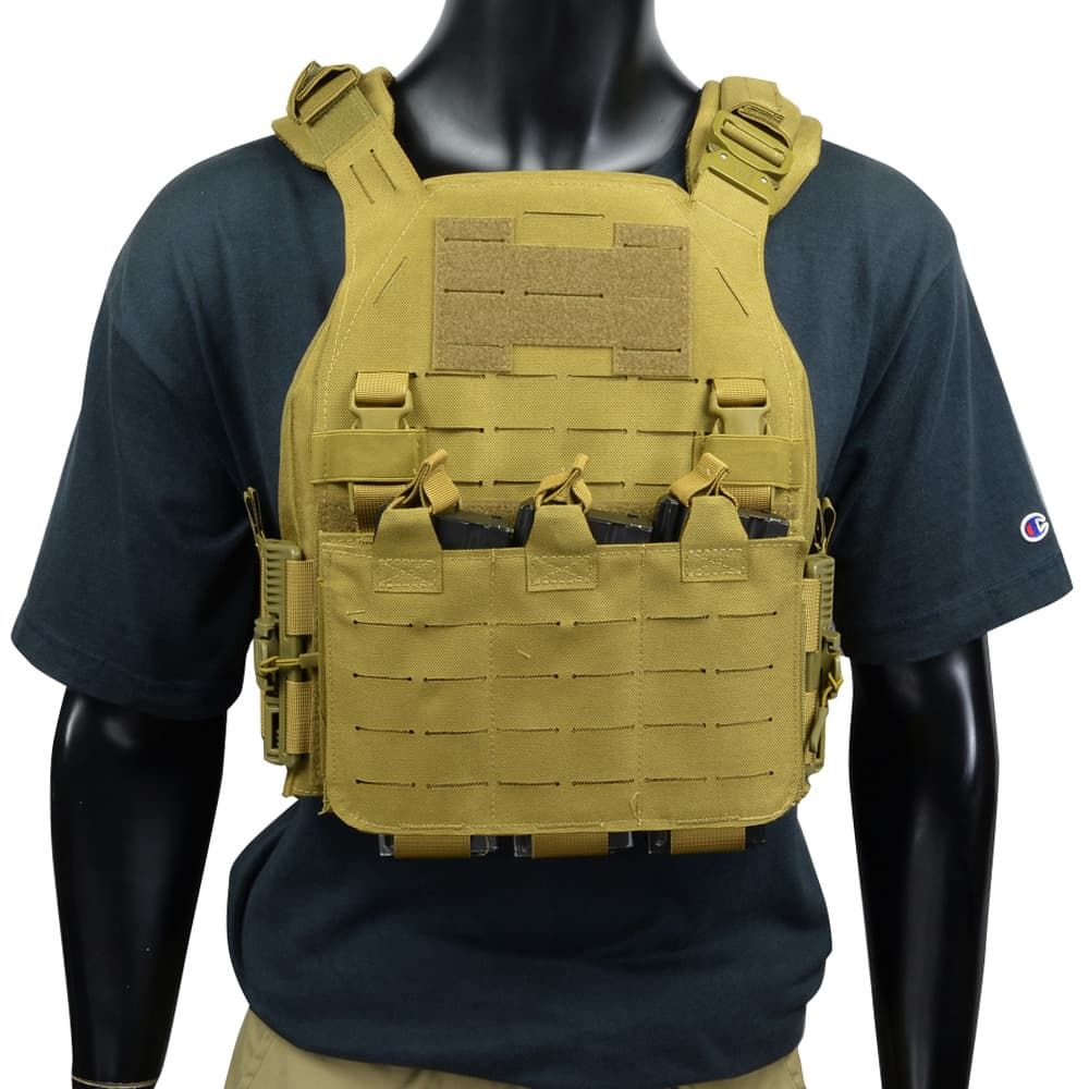 プレートキャリア 1000Dナイロン製 レーザーカットMOLLE