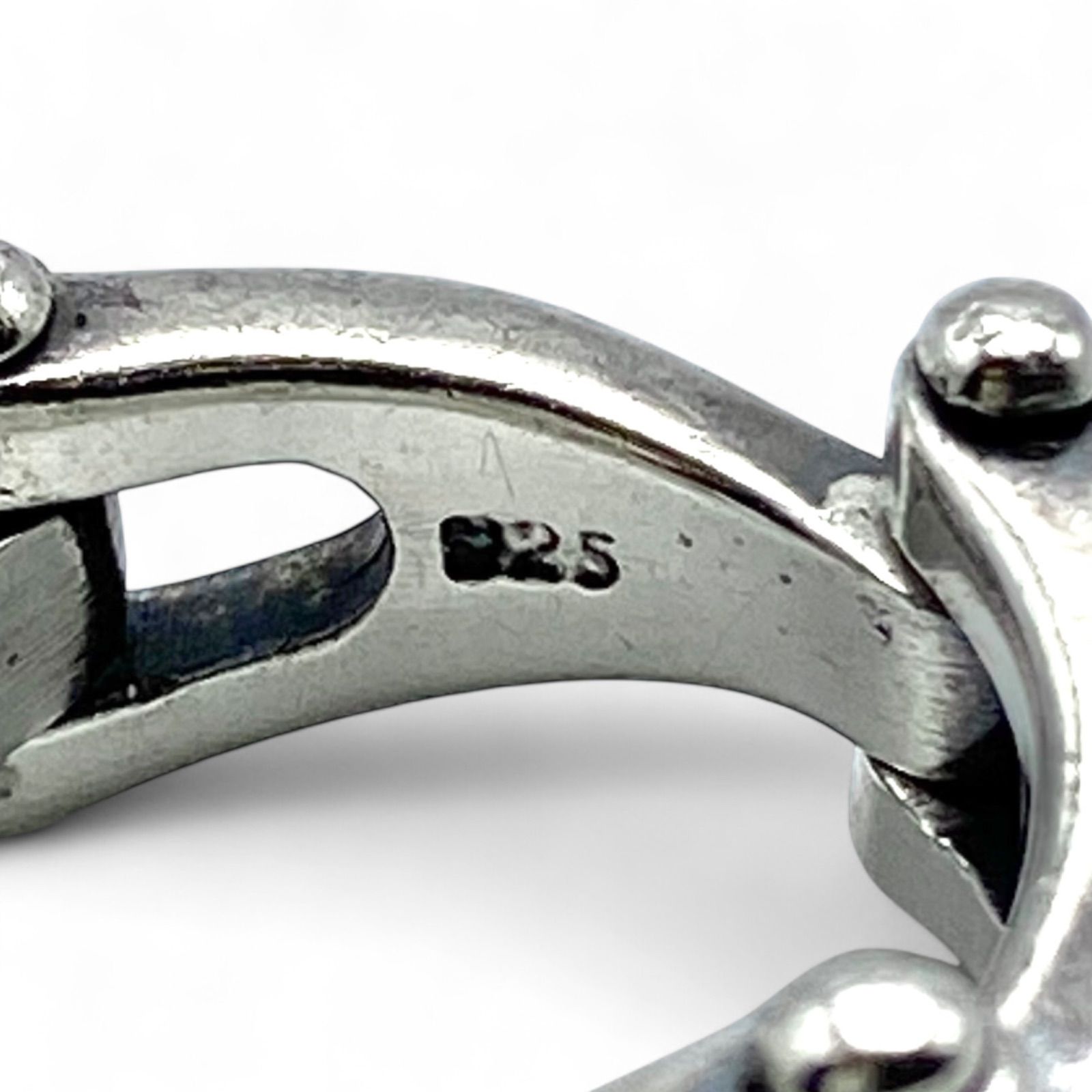 インダストリアル】チェーン Silver 925 刻印 90s Vintage Ring 