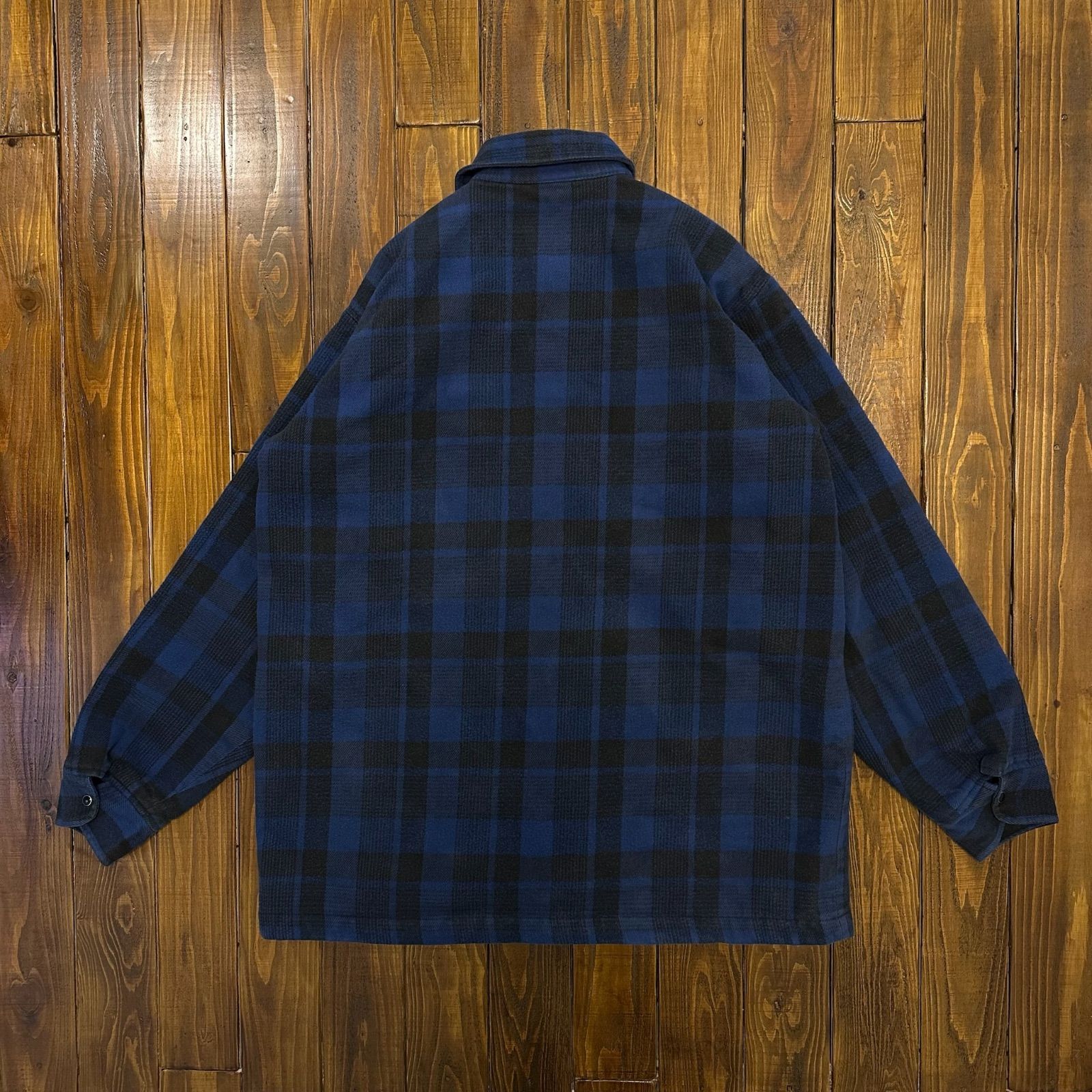 キルティング チェックシャツジャケット