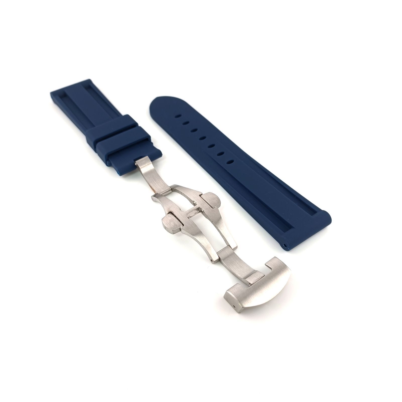 Breguet ネイビーラバーベルト フォールディングバックル Breguet ネイビーラバーベルト フォールディングバックル - メルカリ