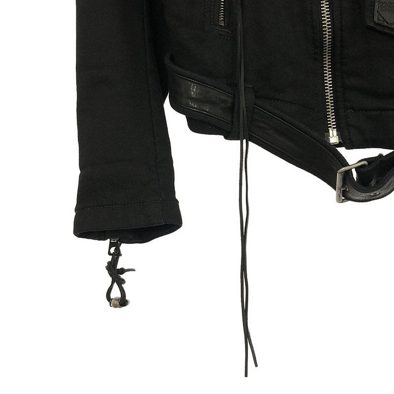 DIESEL / ディーゼル | スウェット ダブルライダースジャケット | M