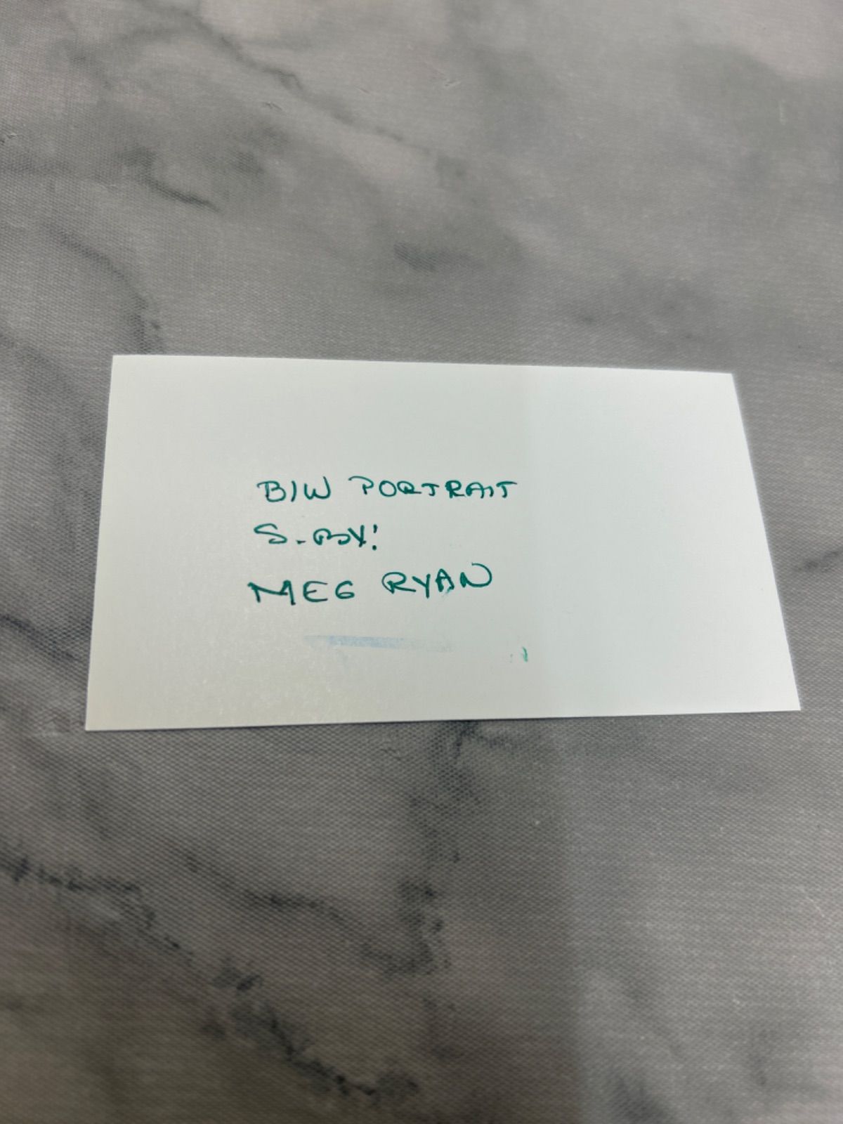 メグ ライアン 直筆サイン入り 8x10フォト - メルカリ