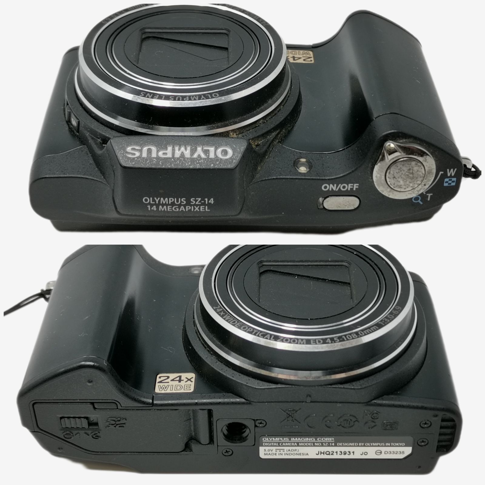 オリンパス SZ-14 充電器ないため動作未確認 デジタルカメラ ブラック