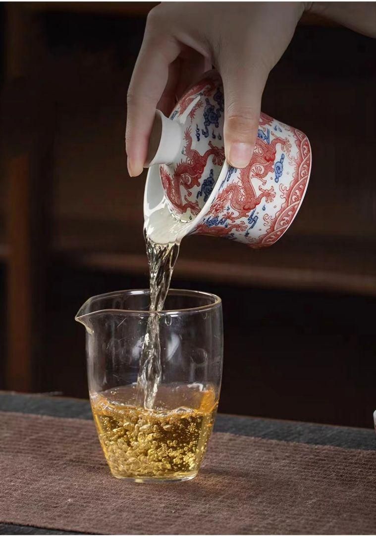中国茶器 景徳鎮 九龍馬蹄三才蓋碗 茶杯 新品未使用 中国茶器 景徳鎮 九龍馬蹄三才蓋碗 茶杯 新品未使用 - メルカリ