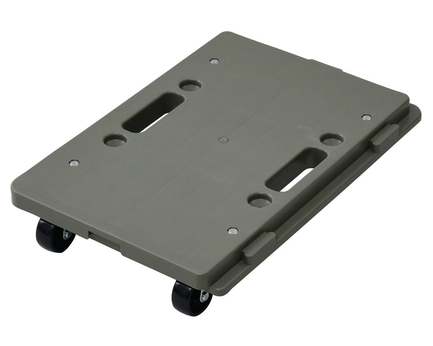 オリーブ YRM-N50(OD) ドーリー キャリーカート スタッキング機能 縦横連結可能 耐荷重100kg 27.5×41cm ミニ平台車 [山善]