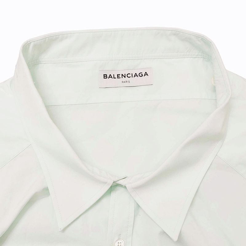 新作からSALEアイテム等お得な商品満載 Collor Pinched BALENCIAGA バレンシアガ Over shirt size シャツ/ブラウス(長袖/七分)