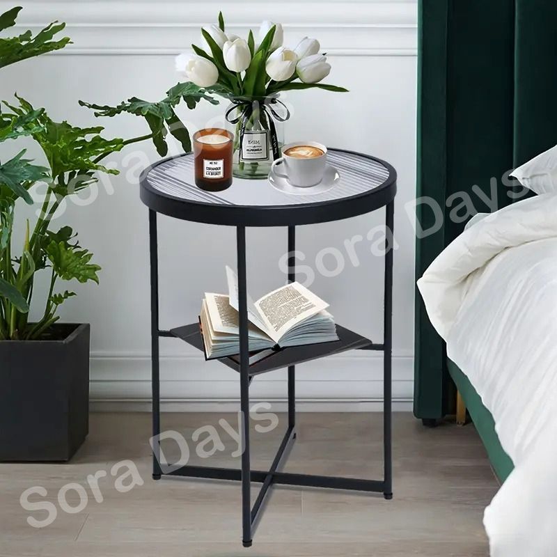 ② ガラストップ サイドテーブル 黒 ワイヤーラック風 モダン 北欧風 楽天市場】Zuiver サイドテーブル ローテーブル ガラス ブラック 丸