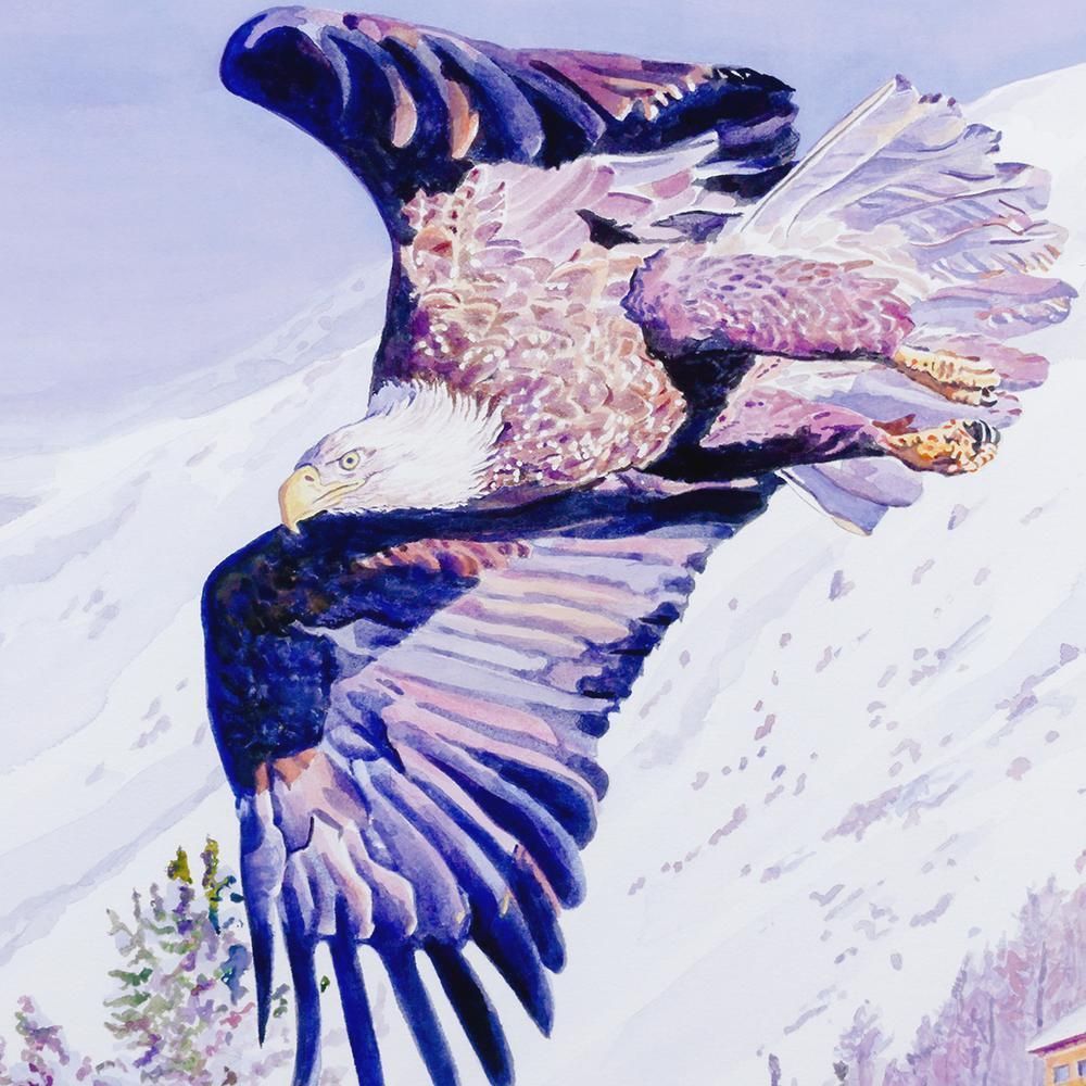 真作】【WISH】藤城清治「こびとの旅立ち」ダイモンドスクリーニング