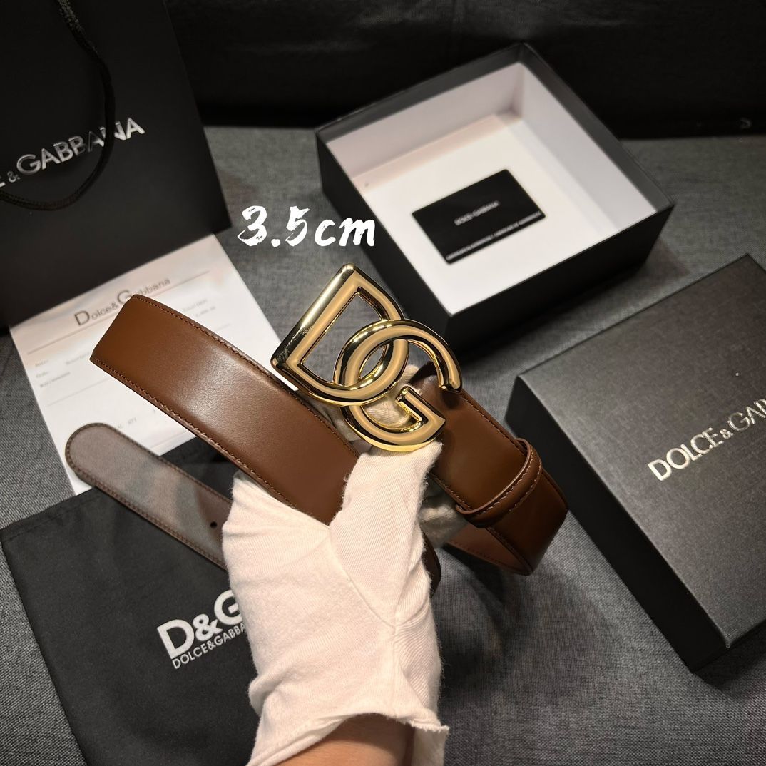 美品⭐️dolche&gabbana レザー スカート ゴールド金具 ベルト付き ダブルリングレザーサッシュベルト／SV金具（ベルト）｜STYLE