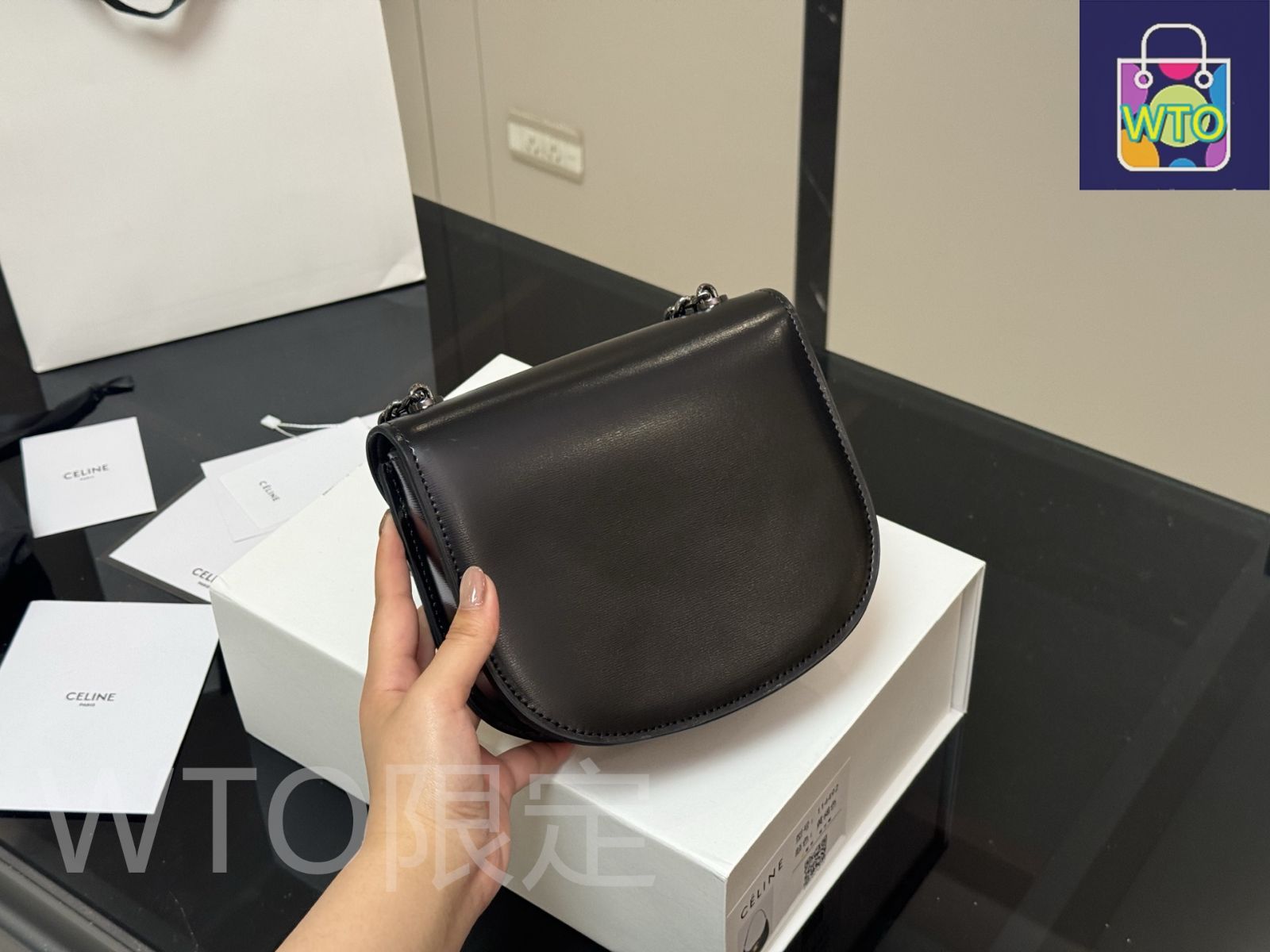 今日特価】Celine セリーヌ トリオンフ シリーズ 全レザー製で