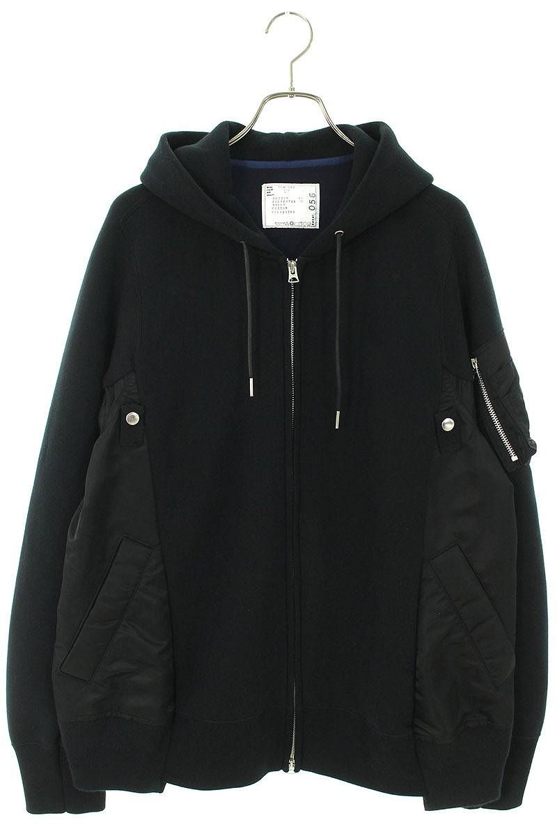 秋に備えて　sacai サカイ SCM-056スポンジスウェット ジップパーカー shopbring_3025a200004