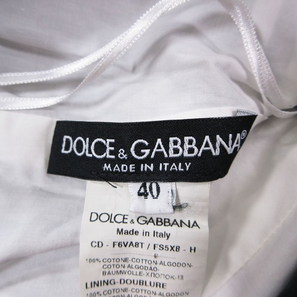 Dolce & Gabbana ストライプ ノースリーブ ドレス ワンピース DOLCE&GABBANA ドルチェアンドガッバーナ ボーダー ストライプ柄