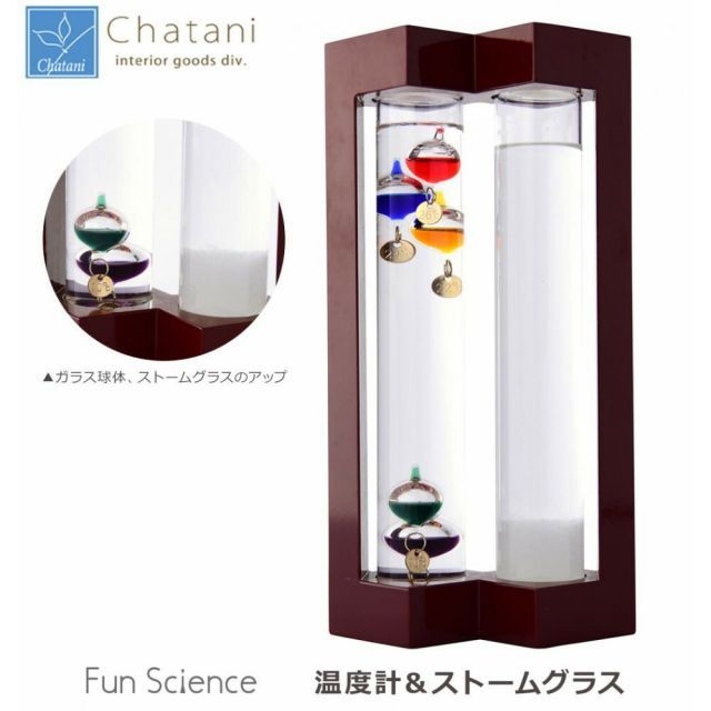 茶谷産業 Fun Science ファンサイエンス 温度計＆ストームグラス 333-273
