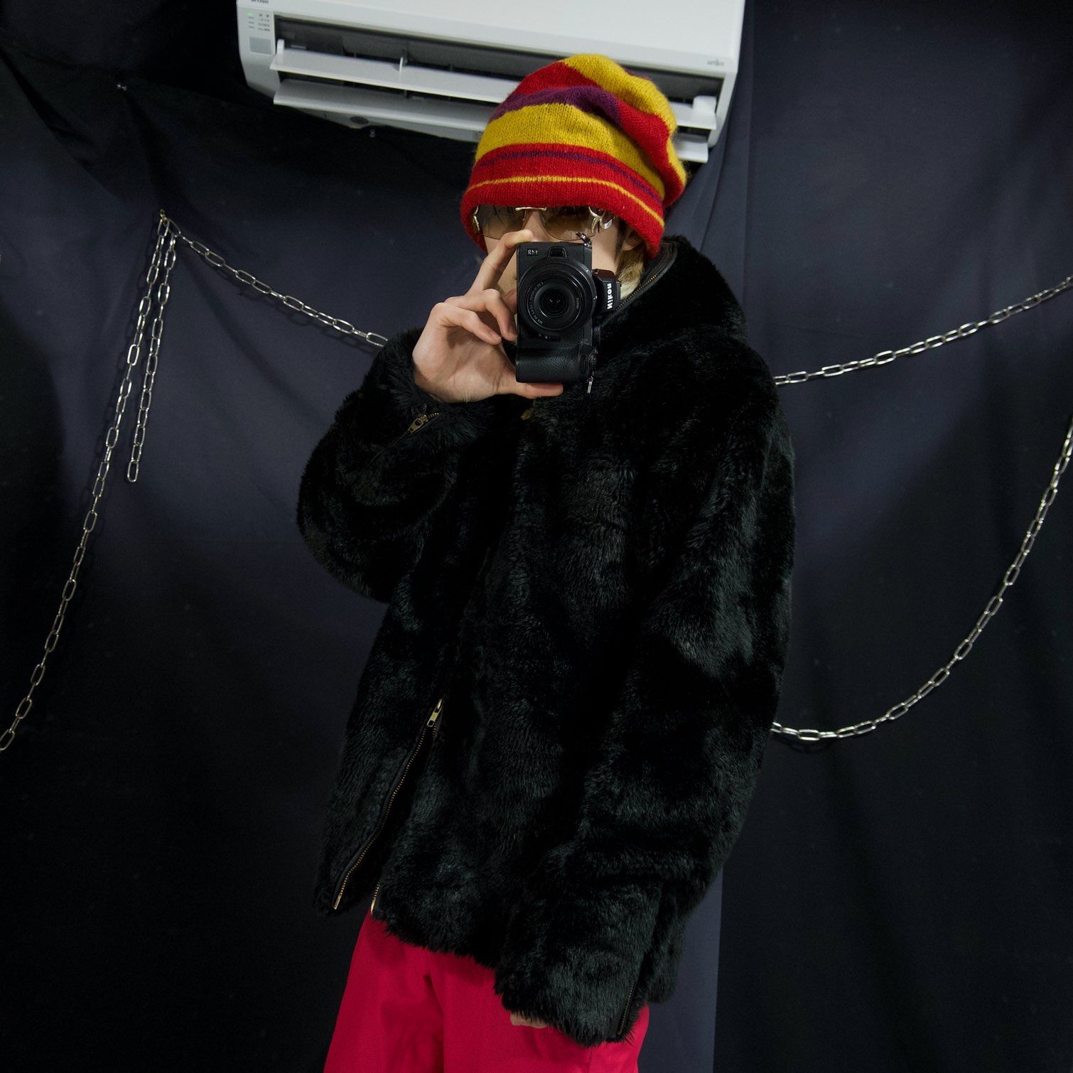 90s HIPHOP karl kani カールカナイ フェイクファージャケット KANI 24