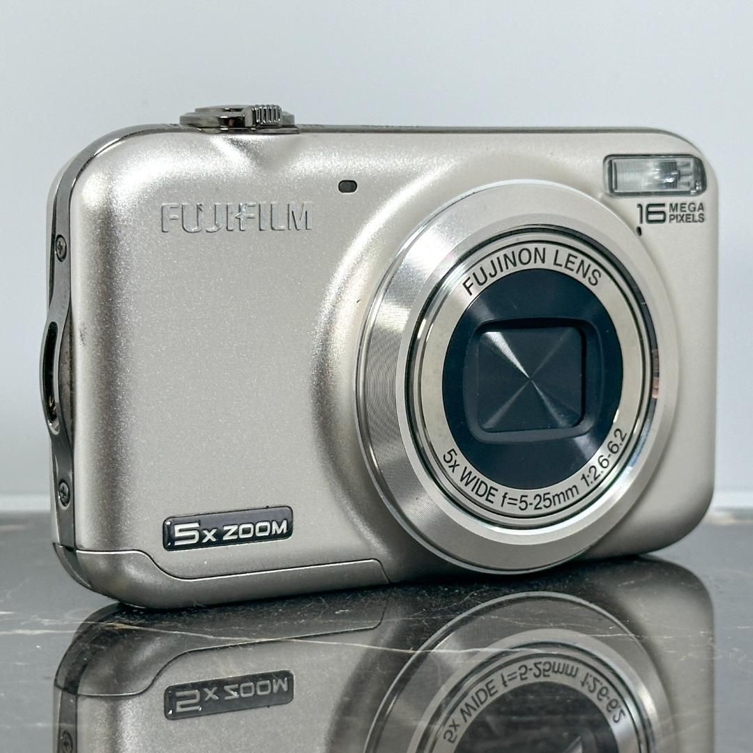 中古】FUJIFILM デジタルカメラ FinePix JX400 シャンパンゴールド FX  