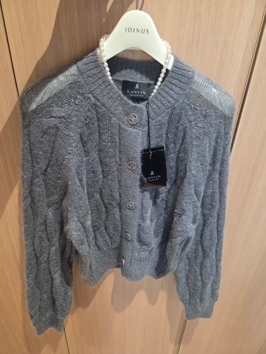 23 LANVIN COLLECTION ランバンコレクション モヘア ブレンド 入札 カーディガン