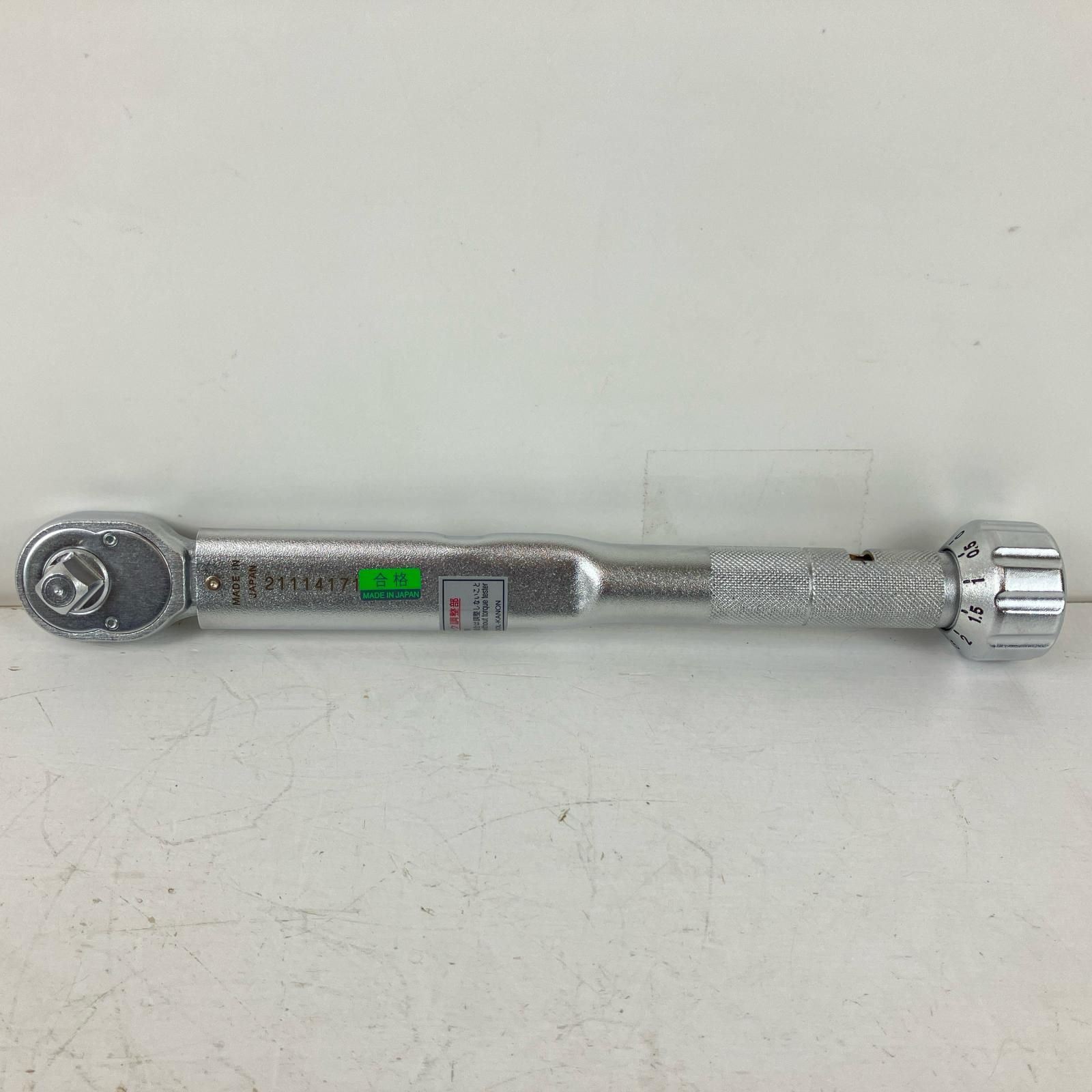 ЗЗKANON 4 9.5mm トルクレンチ 合格書 取説 外 N50QLK シルバー