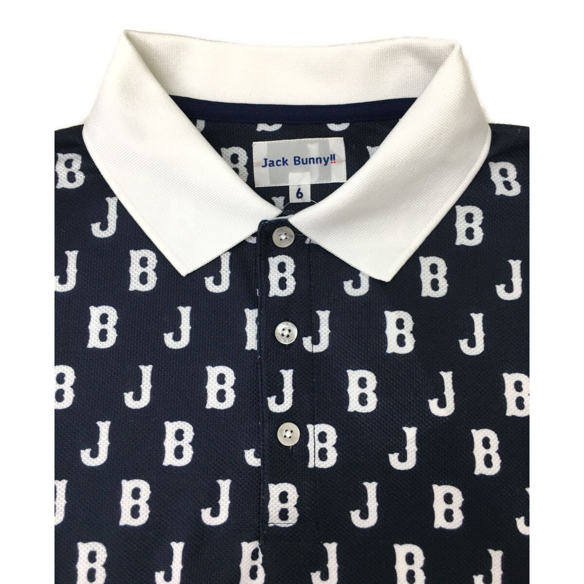 中古 メンズ ジャックバニー Jack Bunny!! 半袖ポロシャツ 6(LL) 紺