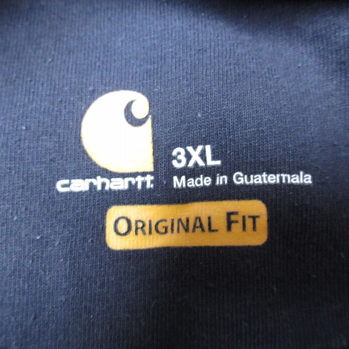 XL/古着 カーハート Carhartt 長袖 ハーフジップ スウェット