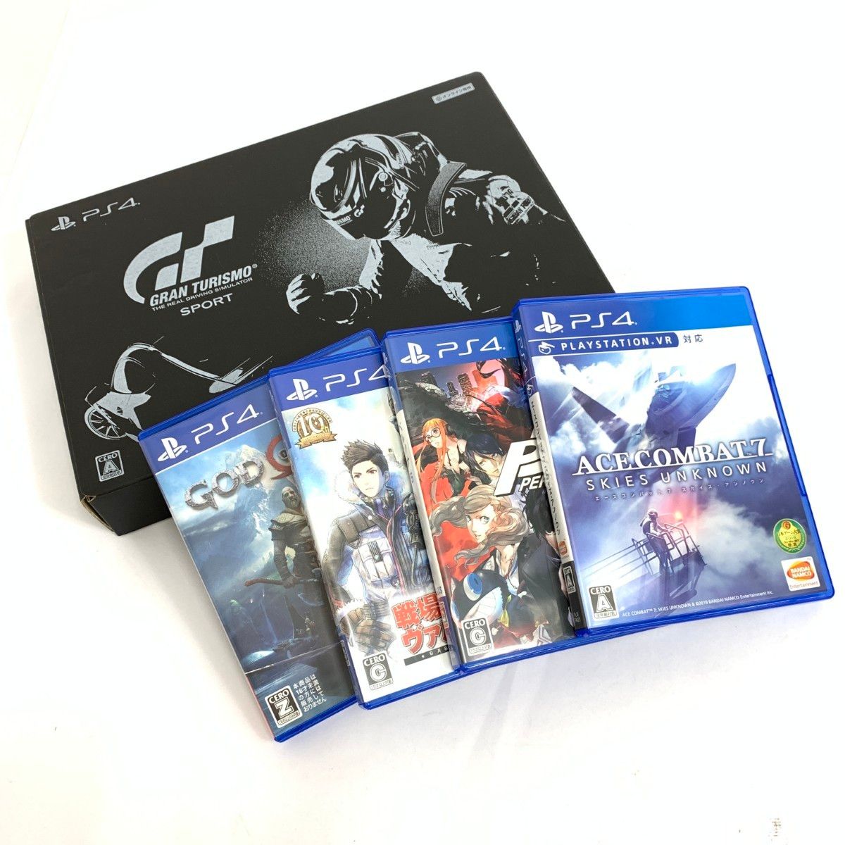 プレーステーション4 PS4 ソフトまとめ  5本 ペルソナ5 ゴッドオブウォー エースコンバット7 グランツーリスモスポーツ      / 240001155448 プレーステーション4 PS4 ソフトまとめ 5本 ペルソナ5 ゴッド