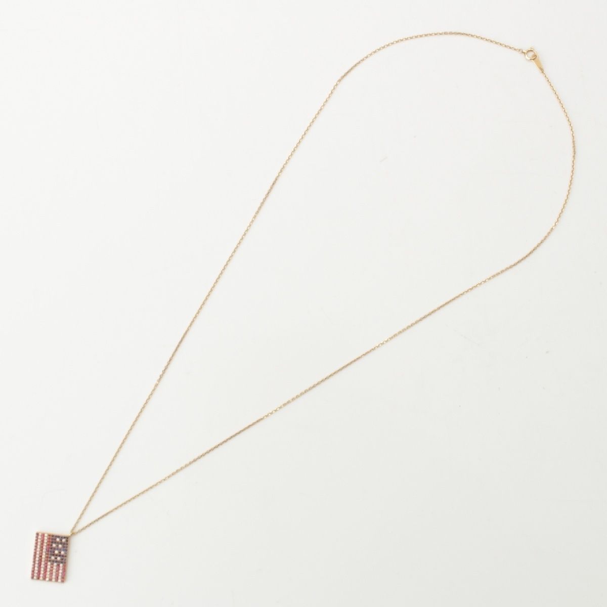 ノーブランド アメリカ国旗モチーフ メレダイヤ D0.48ct ルビー  