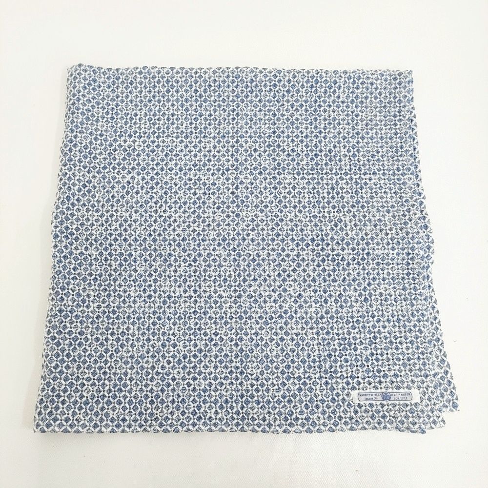 R-D.M.Co- TRELLIS C.S SUMMER BLANKET 定価28600円 ブランケット ストール 25SS ブルー レディース マンズテーラー 5-1001M♪