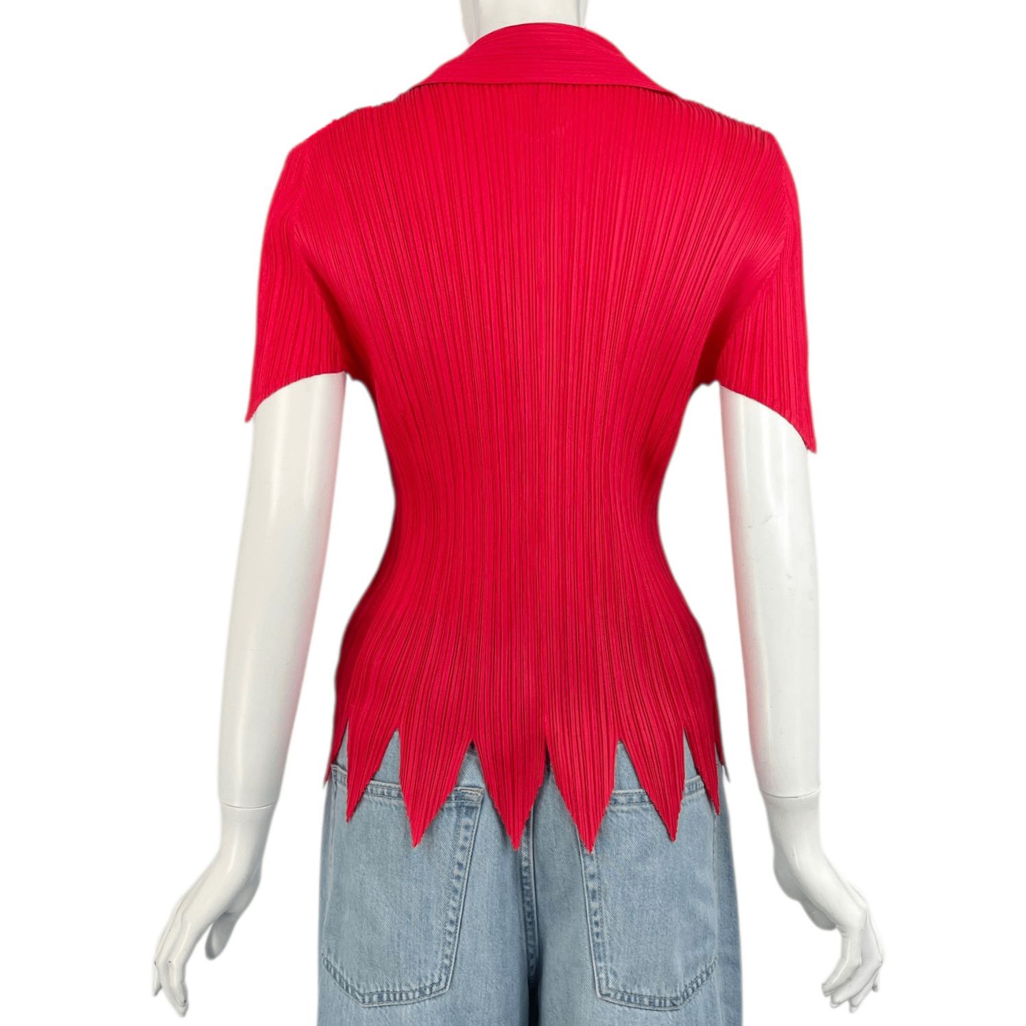 美品イッセイミヤケプリーツプリーズ半袖紺 PLEATS PLEASE ISSEY MIYAKE - 極美品 プリーツプリーズ