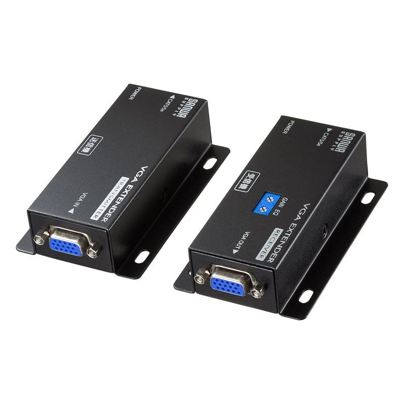 サンワサプライ ディスプレイエクステンダー セットモデル VGA-EXSET1N 1点