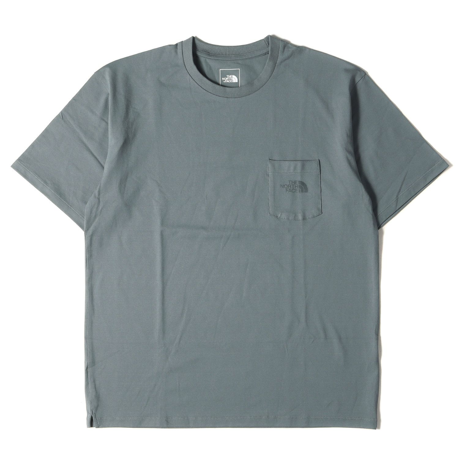 美品 THE NORTH FACE ノースフェイス Tシャツ サイズ:M 22AW コンフォーティブ ベーシック ポケット Tシャツ S/S Comfortive Basic Crew NT32287 バルサムグリーン(BL) トップス カットソー【メンズ】