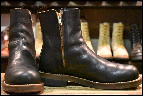 7 Rolling dub trio ローリングダブトリオ RDT-A 14 CASPER キャスパー 黒 オイルブラック クロムエクセル ブーツ FI 115