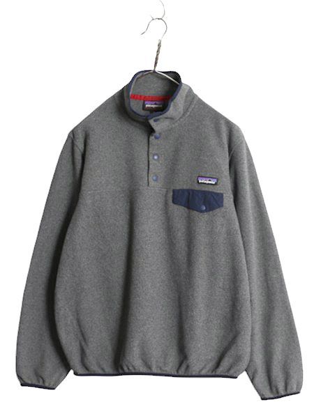 【お得なクーポン配布中!】 15年製 パタゴニア ライトウェイト シンチラ スナップT レディース М / PATAGONIA アウトドア プルオーバー フリース ジャケット グレー