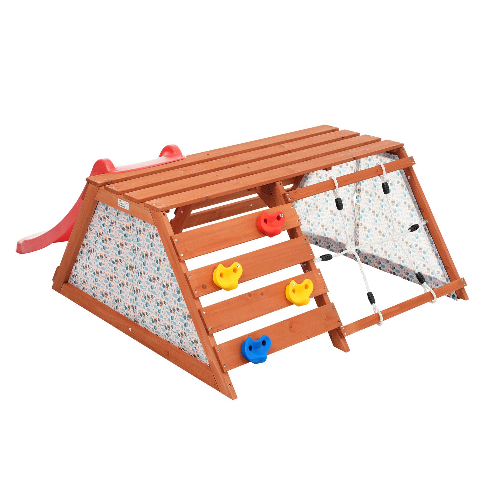 木製　ジャングルジム　滑り台 33％割」木製ジャングルジム 5in1 滑り台 大型屋外遊具 耐荷重