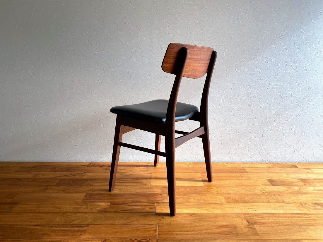 1960s デンマーク製 ウォルナット×チーク ダイニングチェア 仕上済③ 1960s デンマーク Findahl (フィンダール) Mosbøl (モスボール