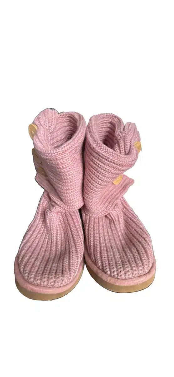 Ugg ピンク ニット ブーツ 250