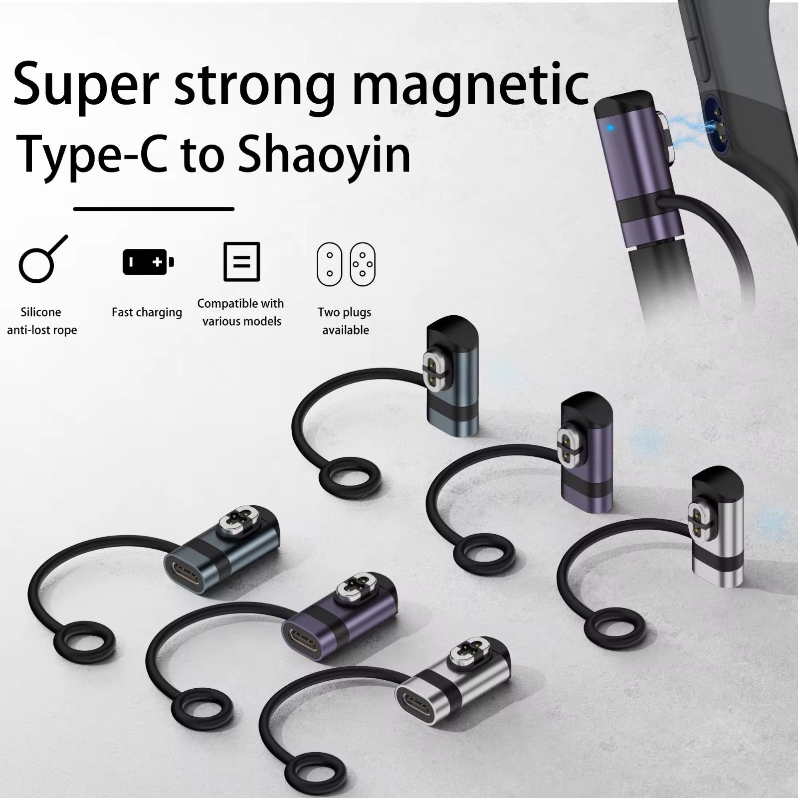 Shokz対応】USB-C充電変換アダプタ 充電器｜2Pin/4Pin選択｜骨伝導