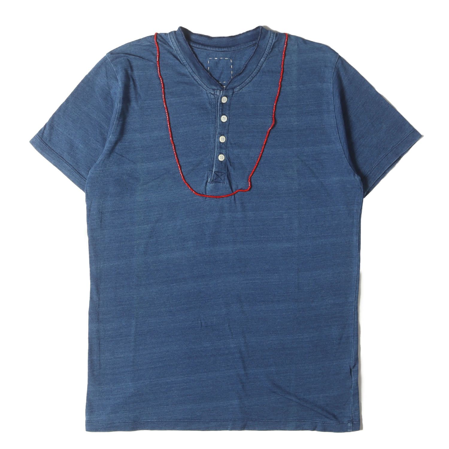 visvim インディゴ　サイズ3 visvim ビズビム Tシャツ インディゴ サイズ:3 | ビーズ付き